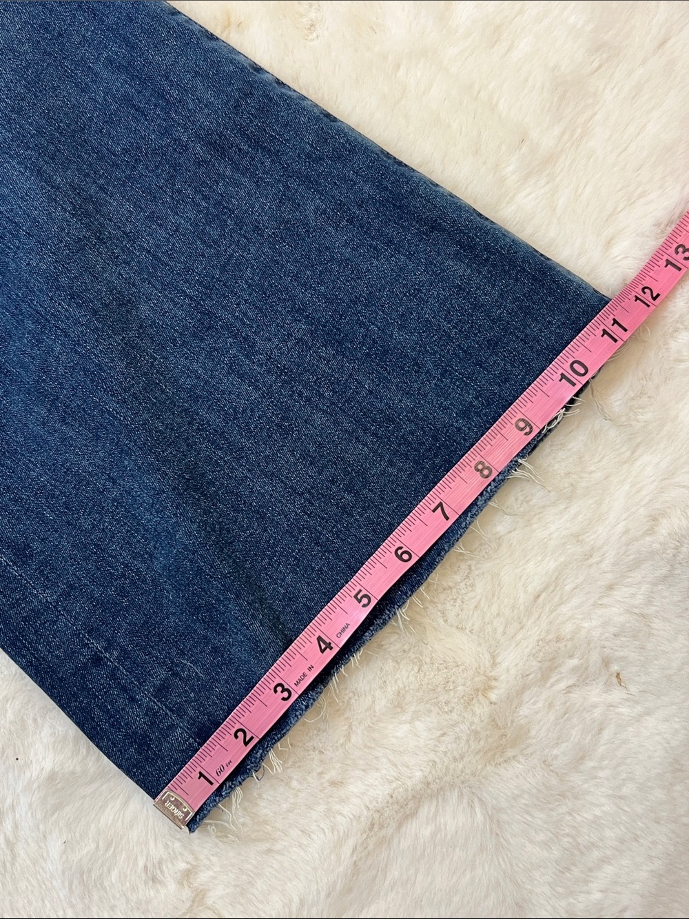 MOTHER The Swooner Roller Crop Fray High Waisted Wide Leg Jeans Size 27 - Picture 15 of 16